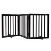 VEVOR Free Standing Dog Gate, 24" H x 60" W Freestanding Pet Gate, 3 Panels Foldable Dog Gate for Wide and Narrow Passageways