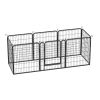 8 Panels Heavy Duty Metal Playpen with door,31.7"H Dog Fence Pet Exercise Pen for Outdoor, Indoor