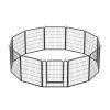 12 Panels Heavy Duty Metal Playpen with door,31.7"H Dog Fence Pet Exercise Pen for Outdoor