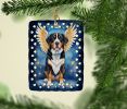 Greater Swiss Mountain Dog My Angel Porcelain Ornament Christmas Tree Hanging Decorations for Home Christmas Holiday, Rectangle, Gift, Multicolor